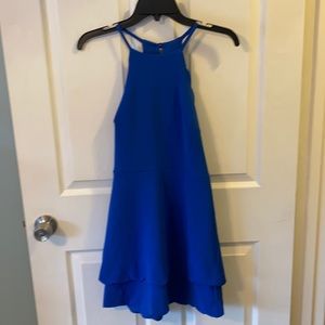 B. Darlin 3/4 blue mini dress